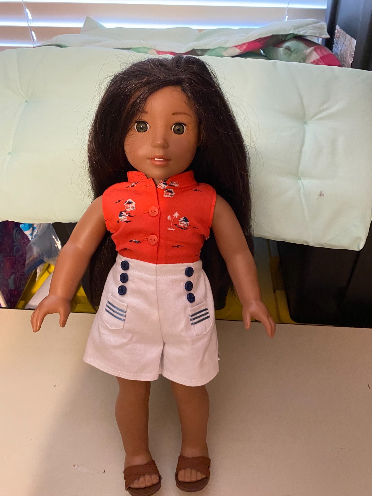 American girl doll Nanea Mitchell 18" Beforever Doll eBay
