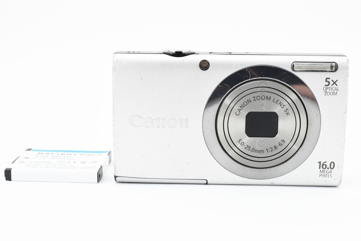 Canon PowerShot A2300 16.0MP Zoom Compact Digital Camera Silver