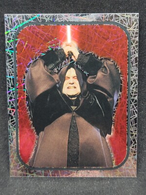 2020 Topps Star Wars Fact Files Factfile Sticker #13 Foil Emperor Palpatine w[P