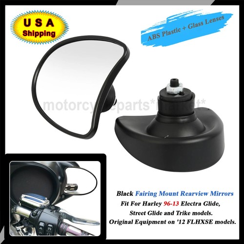 Inner Fairing Mount Rearview Mirrors Fit For Harley Touring Electra ...