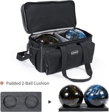 Mangrove Bowling Ball Bag 2 Ball Polyester 2022 Black Double Ball Holder New Kit