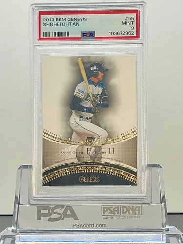 SHOHEI OHTANI 2013BBM GENESIS #55 ROOKIE CARD! PSA9! MINT!