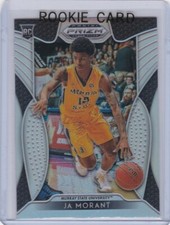 JA MORANT ROOKIE CARD 2019 Draft Picks RARE SILVER PRIZMS $$ VARIATION RC MINT!