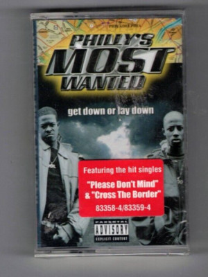 Philly's Most - Wanted Get Down or Lay Down 2001, Rap Cassette Tape, Sealed New