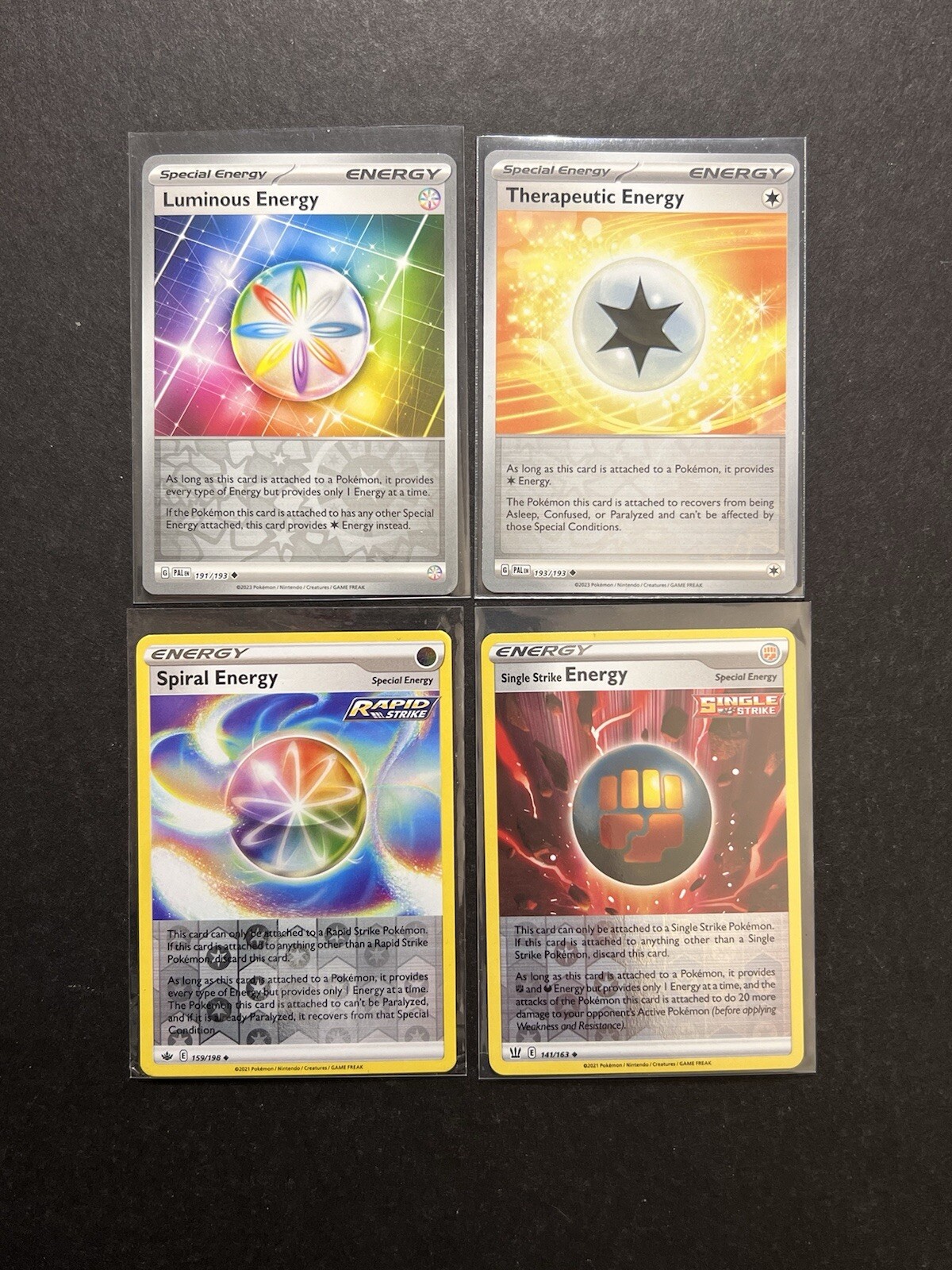 4 Reverse Holo Special Energy Pokemon Card Luminous Therapeutic Single Strike E1