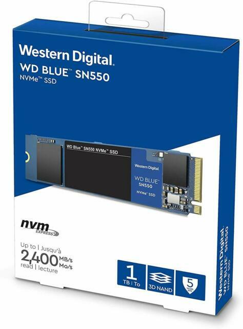 WD SN550 1TB High-Performance Pcie NVMe SSD Blue for sale