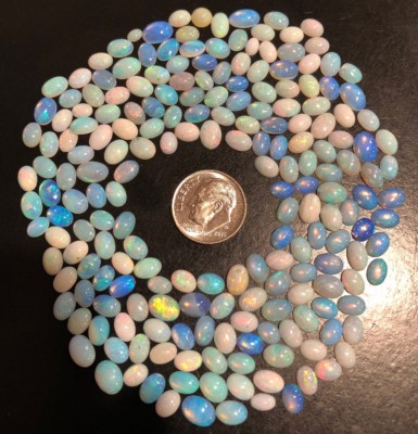 OPALS - Cabochon- Loose Gems-Translucent/Opaque ~6mmx4mm -1STONE/$8.99- FASTSHIP