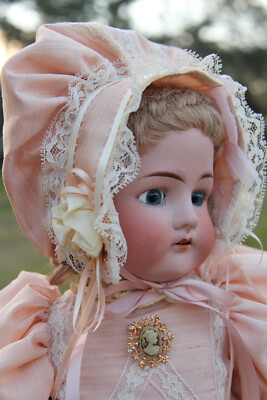 22'' Antique Cuno Otto Dressel German Bisque Doll ~ marked 1912-4 ~ fully dressed
