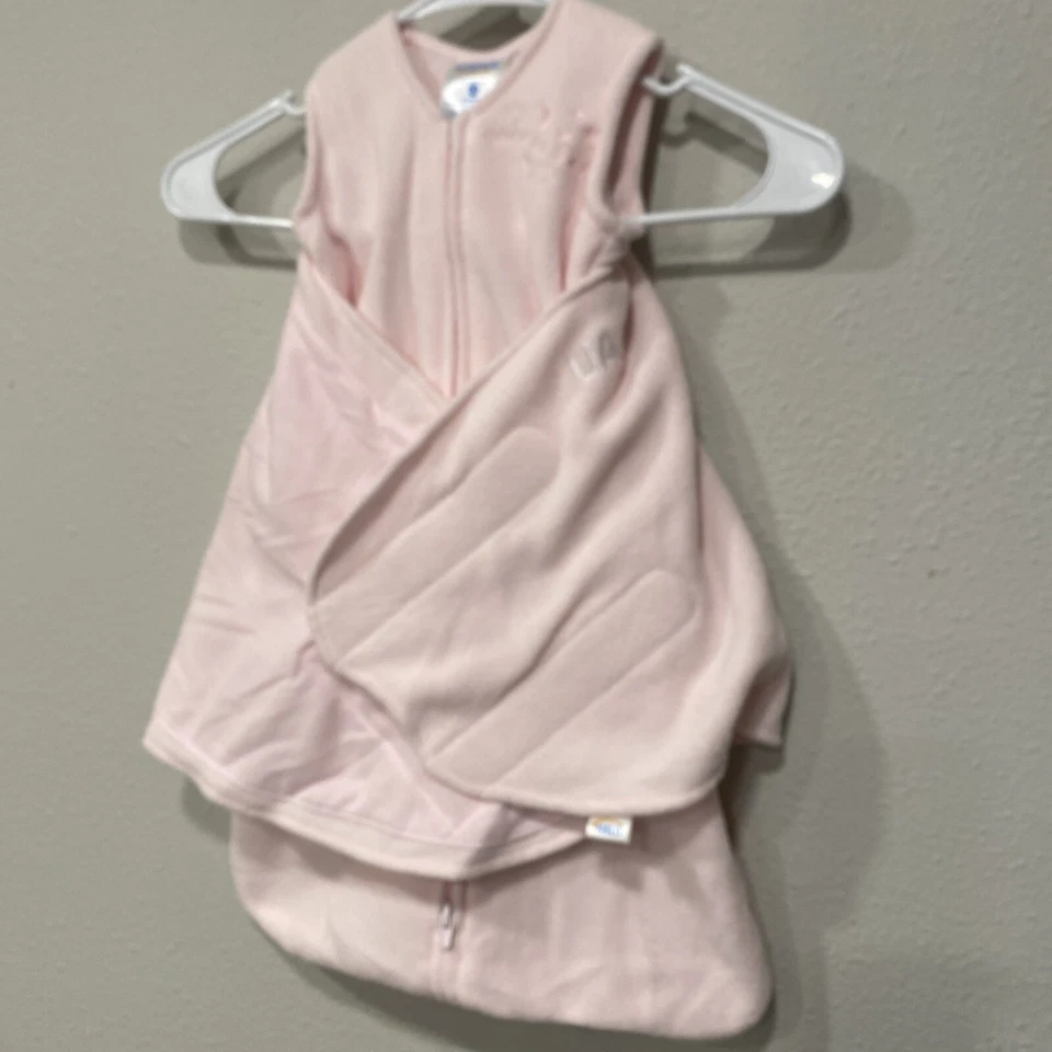 Saco de dormir Halo Baby Wrap NB rosa polar arriba abajo cremallera trasera es el mejor logotipo UAMS Foto 2 de 4
