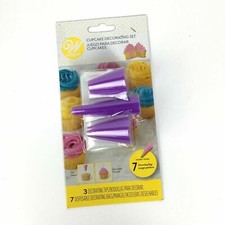 Wilton Cupcake Decorating Set 3 Jumbo Tip 7 Icing Bag Birthday Cake Party C24-24
