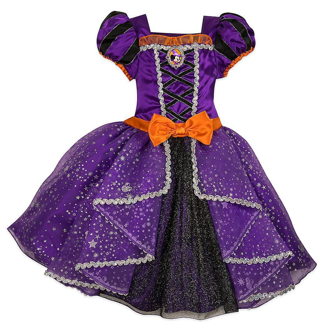 NWT Disney store Minnie Mouse Witch Costume Dress Girls 3,5/6,7/8,9/10