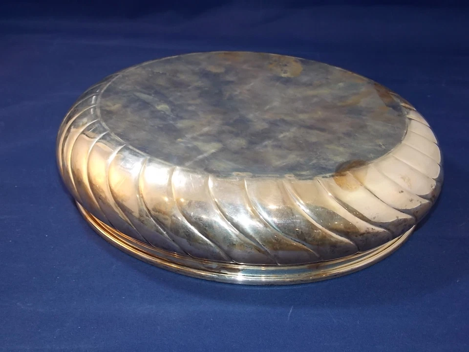 Cuenco para servir de plata 800 vintage lava mano London Lion sello 12,73 oz peso Foto 2 de 3