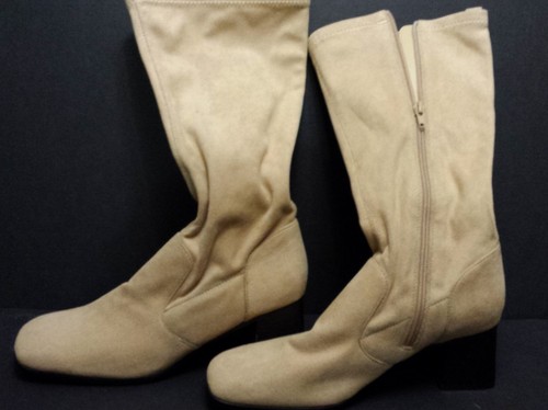 George Womens Tan Suede Mid High 