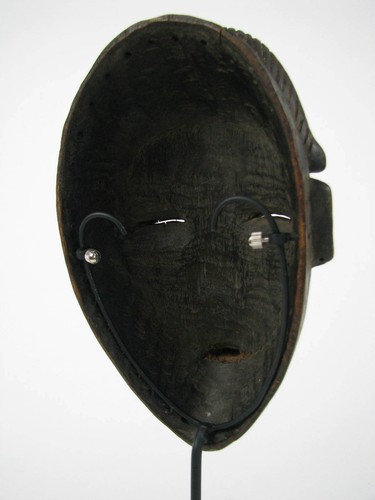 GothamGallery Fine Tribal African Art Metal Mask Stand 4" Base - Adjustable 16" - Picture 5 of 8