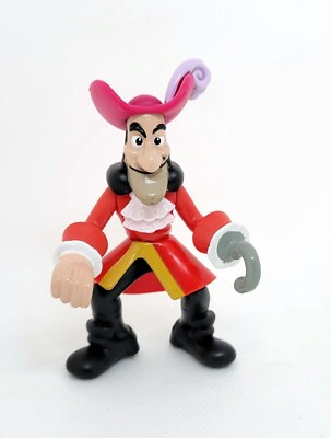 CAPTAIN HOOK 3.5'' FIGURE - FISHER-PRICE JAKE & THE NEVERLAND PIRATES DISNEY