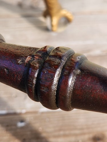 Antique Tonk Style Swivel Piano Stool/Claw Feet with Glass Balls/Victorian - Picture 5 of 7