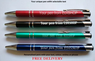 COSMO Personalized pen with your text or phrase engraved Excellent memorable gift