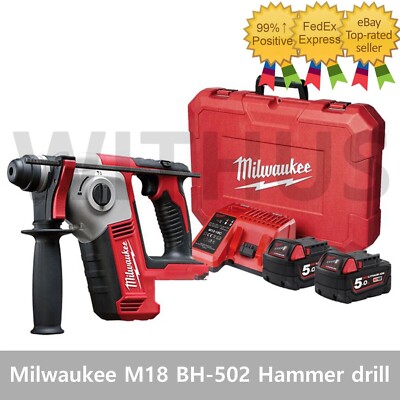 Milwaukee M18 BH-502C 18V 5.0Ah SDS-Plus Hammer drill set - Tracking