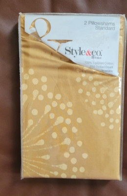 Style & Co. Home 2 Standard Pillow Shams Reversible 210 TC