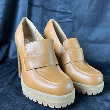 Steve Madden Heels Womens 5.5 Odette Tan Platform Heels