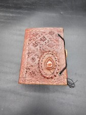 Leather Journal Hand-Tooled Notebook Journal Diary Natural Paper 5 x 3.5"