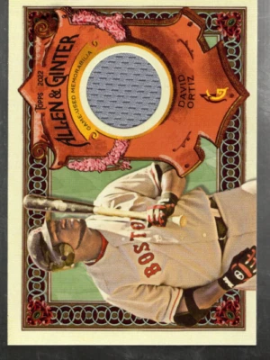 B3143- 2022 Topps Allen and Ginter Reliques # Agrado David Ortiz - Nm-Mt - Photo 1/2