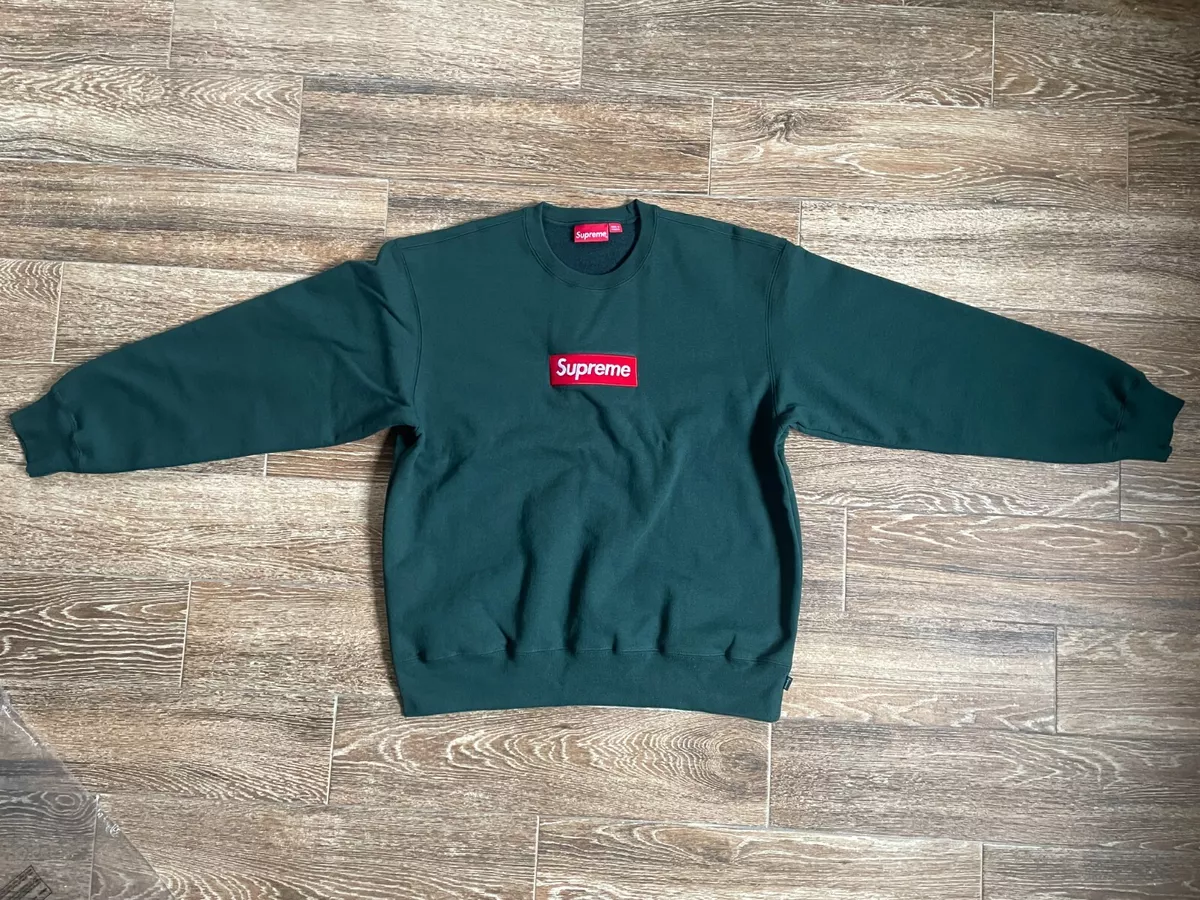 Supreme Box Logo Crewneck Bleu L