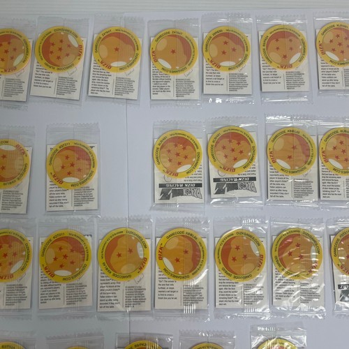 38 x Dragon Ball Z Tazo Dizk SEALED Fluro Orange - INCOMPLETE SET 38/40 FACEDOWN - Picture 15 of 21