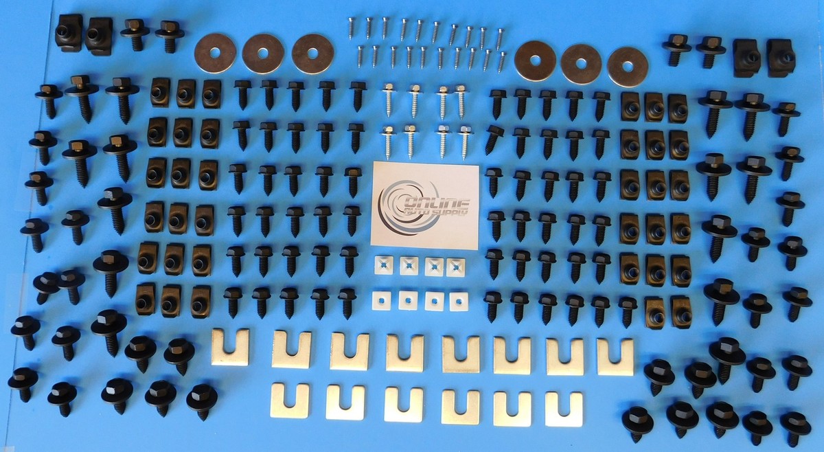 Front End Sheet Metal Hardware 206pc Kit for BUICK CADILLAC OLDS