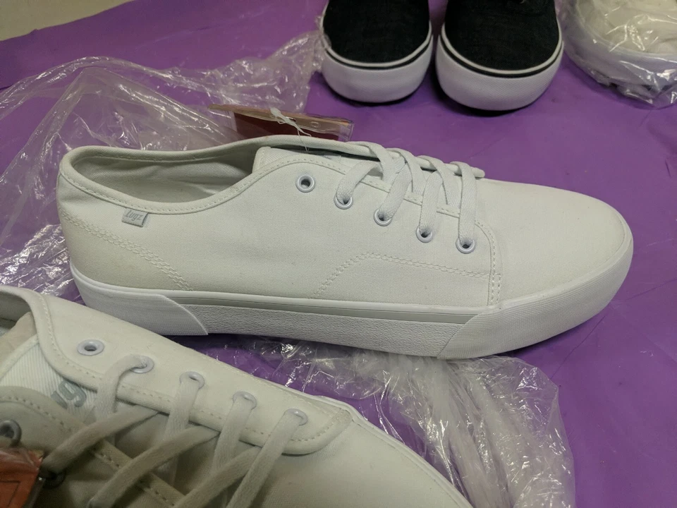 Lugz Trax Hombres Talla 9 Tenis Zapatos Informales - Blanco Nieve Estante #175e Foto 3 de 3