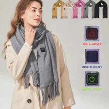 Heated Scarf Electric USB Neck Heating Pad Soft 3 Heating Modes for Outdoor NEW