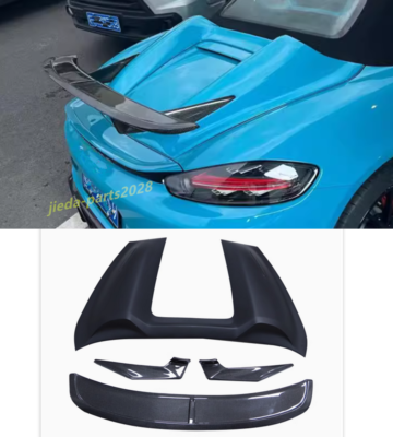 For Porsche 718 Boxster Half Carbon Upgradation hump Rear Cover