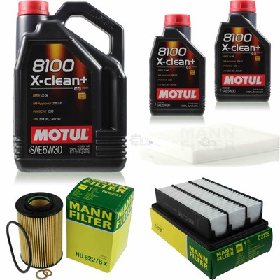 MOTUL 7 L 5W-30 MOTOR-ÖL+MANN-FILTER für Hyundai Santa Fé II CM 2.2 CRDi 4x4