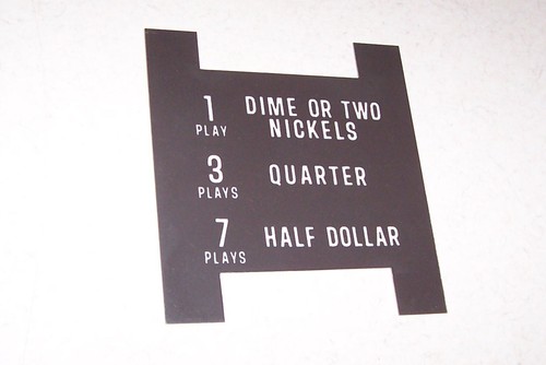 NEW NOS Rowe AMI L JAL JEL PRICE OF PLAYS Card Display Plastic #2 BROWN Jukebox  - Picture 1 of 2