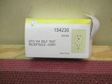 15A GFCI Receptacle Outlet w/ LED & Wallplate UL Listed - White 15 Amp [1 pc]