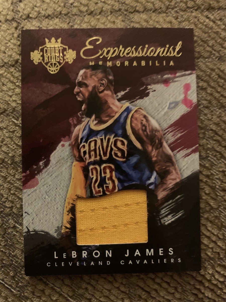 LeBron James Panini game used material basketball card 229