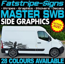 to fit RENAULT MASTER SWB L1 GRAPHICS STICKERS STRIPES DECALS DAY VAN CAMPER
