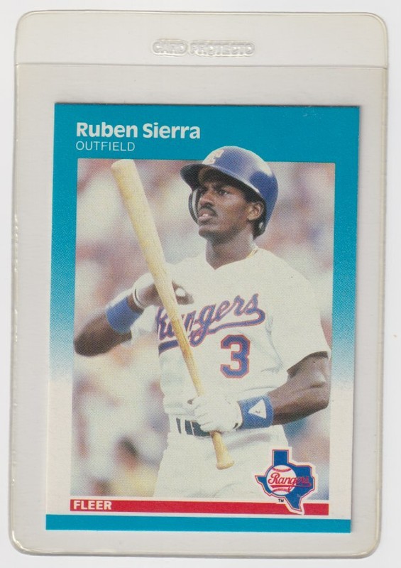 ⚾️ 1987 FLEER RUBEN SIERRA ROOKIE CARD #138  ⚾️