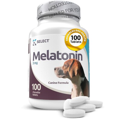 K9 Select Melatonin, specially formulated with your dog in mind!