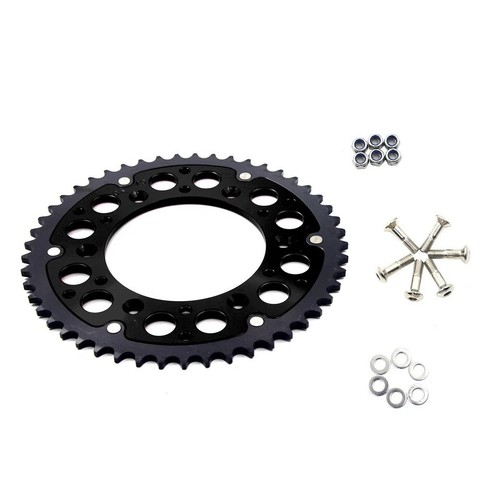 KKE 51T Rear Hybrid Sprocket Fit Honda CR125R CR250R CRF450R CRF250R 250X Black - Picture 8 of 12