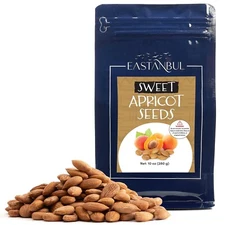 Eastanbul Apricot Seeds, Sweet Kernels 10oz, Natural Raw Dried..