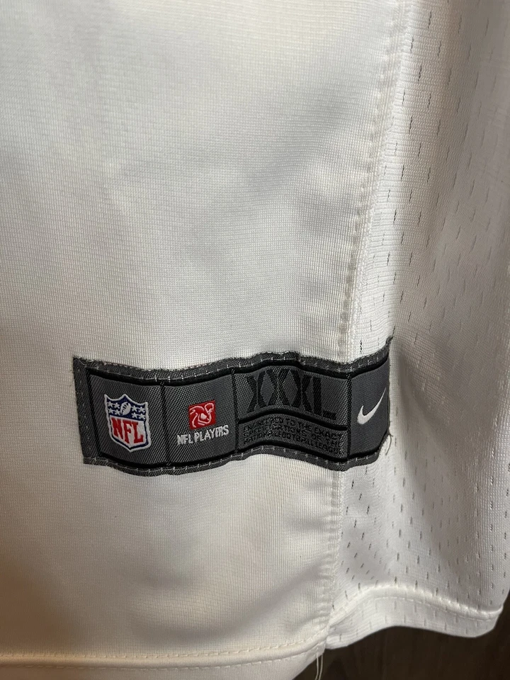 Camiseta cosida blanca para hombre Nike NFL Dallas Cowboys Ezekiel Elliott #21 3XL Foto 3 de 4