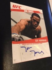 2009 Topps UFC Fighter Autographs #FA-JJ Jon Jones Auto 
