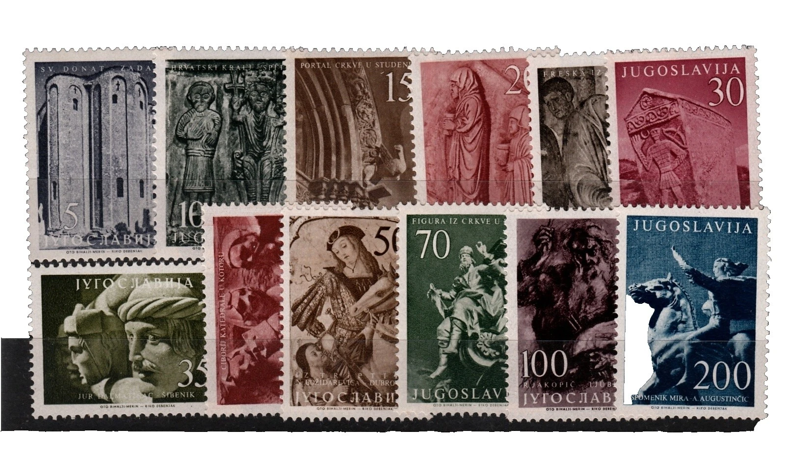 Mint Never Hinged/MNH Art, Artists Yugoslavian Stamps