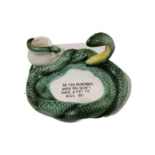 Vintage  "I knew You When You Didn't Have A Pot to Hiss In" Snake Ashtray