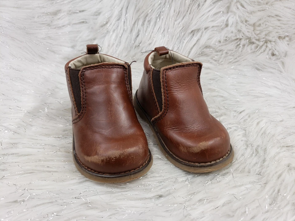 BABY GAP Marrón Sin Cordones Zapatos Informales Botas Niño Pequeño Talla US 6 Foto 2 de 4
