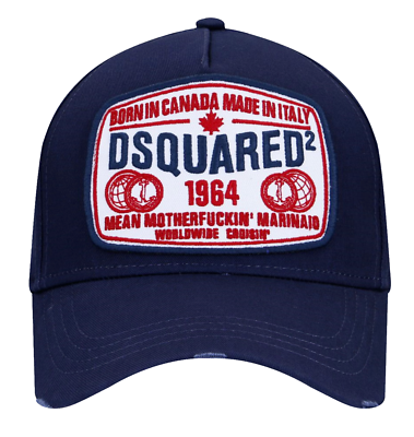 DSQUARED2 ネイビー キャップ 1964年製 DSQUARED2 ネイビー キャップ 1964年製 Dsquared2 帽子 - ブルー