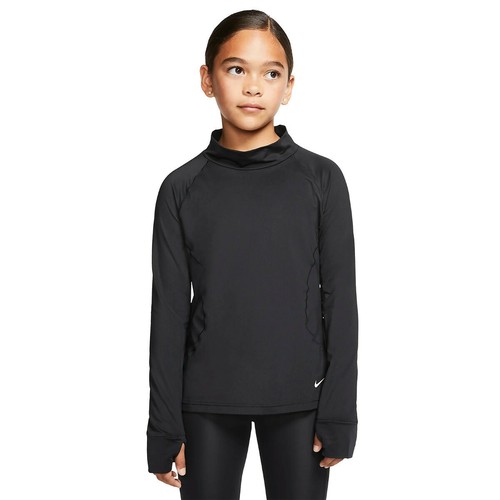 Girls Nike BV2673-010 Pro Warm Training Sports Shirt Long Sleeve Top -NEW- - Picture 3 of 4