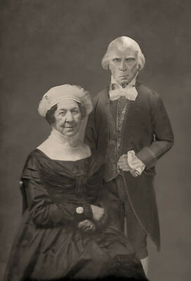 Lost Daguerreotype Photograph of James Madison and Dolley Madison Postcard