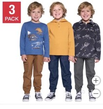 Pekkle Kids' 3-pack Long Sleeve Top size 4T NWT